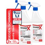 Stoppex Profi Schimmelentferner – Chlorhaltiges Anti-Schimmel Spray für Bad & Fugen