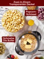 FOHERE Popcornmaschine 3.5L – Elektrischer Popcorn Maker mit Antihaftbeschichtung für Zuhause – Bild 4