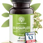 Vitamin B Komplex 90 Kapseln – Alle 8 B-Vitamine aus Buchweizen für Energie & Nervensystem