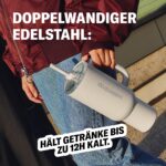 waterdrop Thermobecher 1,1L mit Strohhalm – Vakuumisoliert 12h Kühlleistung – Bild 5