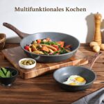 SENSARTE 28 cm Bratpfanne mit Schweizer Granit-Antihaftbeschichtung – Induktion & Gas – Bild 2
