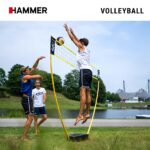 HAMMER Badmintonnetz 3in1 – Höhenverstellbares Volleyball-, Badminton- & Tennisnetz für Garten & Strand – Bild 7