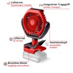 Einhell Akku-Ventilator GC-CF 18/110 Li-Solo – Brushless 18V für flexiblen Innen- & Ausseneinsatz – Bild 4