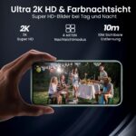 Funstorm 2K Überwachungskamera Aussen mit Akku – Kabellos, IP66, Nachtsicht & Cloud-Speicher – Bild 2