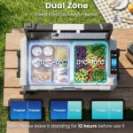 55L HCALORY Kompressor Kühlbox mit Bluetooth-App – Dual-Zone (-20°C bis +20°C) für Auto & Camping – Bild 2