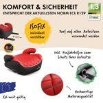 WALSER Andy Kindersitzerhöhung ISOFIX – ECE R 129 Booster Seat für 125-150 cm – Bild 2