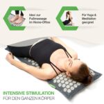 BACKLAXX® Akupressurmatte-Set mit Kissen, Tuch & Tasche – Ganzköpermassage für Rücken & Nacken – Bild 4