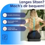 Sitzkeilkissen Auto von DYNMC you – Ergonomische Rückenstütze für aufrechte Sitzhaltung – Bild 5