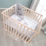 roba Laufgitter Jumbotwins 75 x 100 cm – Höhenverstellbares Krabbelgitter mit Rollen – Bild 2