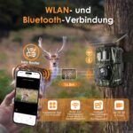 MAXDONE Wildkamera 4K 64MP mit Solar & WLAN – Nachtsicht Bewegungsmelder für Wildlife Monitoring – Bild 5