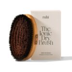 ruhi Ionic Body Dry Brush mit Kupferdraht – Trockenbürste gegen Cellulite aus deutschem Buchenholz