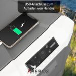 Arebos Kompressor Kühlbox 43L – Elektrische Gefrierbox mit App-Steuerung für Auto & Camping – Bild 5