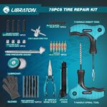 LIBRATON 78-teiliges Reifenreparaturset – Profi-Pannenhilfe für Auto, Motorrad & LKW – Bild 2
