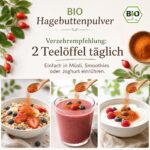 EWL BIO Hagebuttenpulver 1,8 kg – Rohkostqualität aus ganzen Früchten, vegan & ohne Zusätze – Bild 6