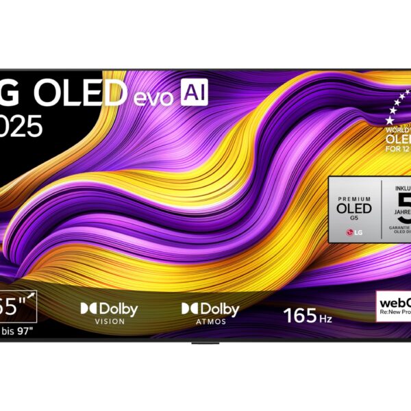 LG OLED65G57LW 65 Zoll 4K OLED evo AI TV – Kino-Qualität mit α11 Gen2 Prozessor & 165Hz