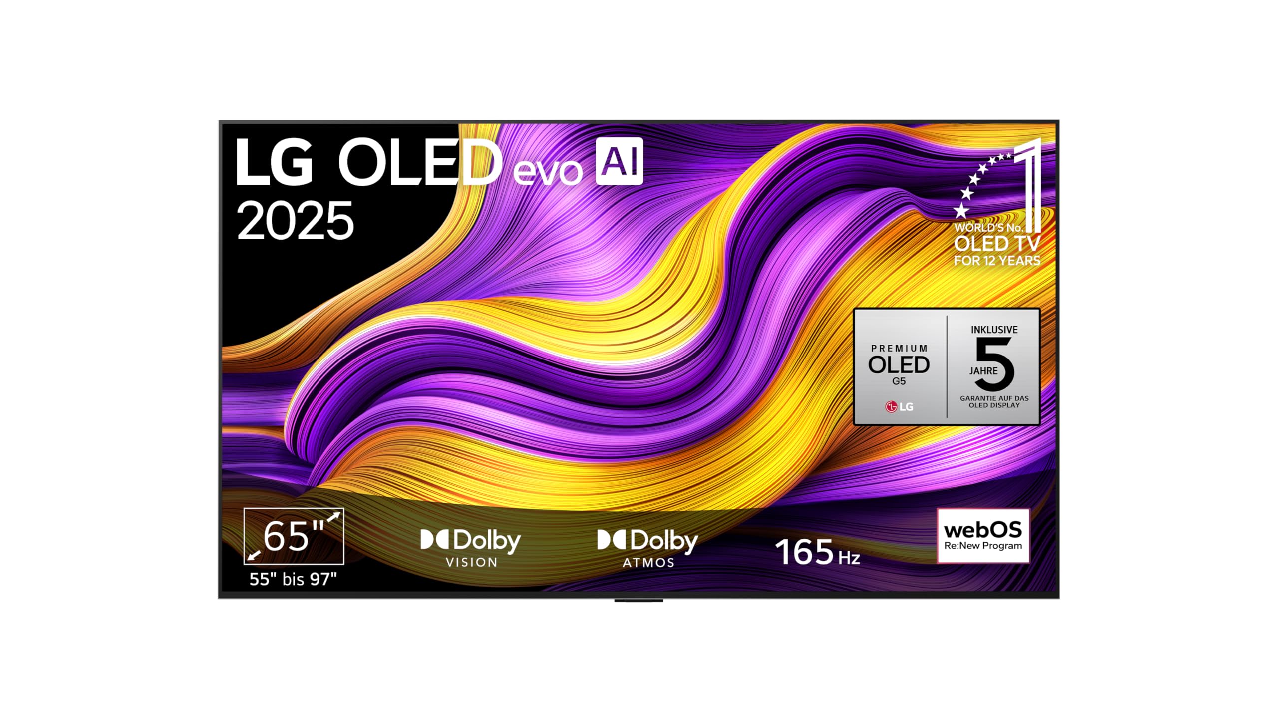 81OyTAwIfPL._SY1440_.jpg LG OLED65G57LW 65 Zoll 4K OLED evo AI TV – Kino-Qualität mit α11 Gen2 Prozessor & 165Hz – Bild 1