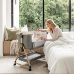 Maydolly 3-in-1 Baby Beistellbett – Höhenverstellbar, klappbar mit Matratze & Moskitonetz – Bild 6