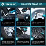 LIBRATON 78-teiliges Reifenreparaturset – Profi-Pannenhilfe für Auto, Motorrad & LKW – Bild 5