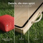 Briliantwerk® Cornhole Spiel – 11-teiliges Echtholz Wurfspiel mit Tragetasche für Garten & Outdoor – Bild 8
