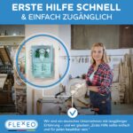 FLEXEO Augenspülstation mit 2 × 500 ml NaCl 0,9% – Wandmontage & Notfallausstattung – Bild 7