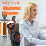 Brelley Shiatsu Massagekissen mit Wärmefunktion – Nacken- & Rückenmassage für Büro & Zuhause – Bild 2