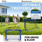 Racetex 2er Fussballtor Set für Kinder – Transportable Fussballtore mit Glasfaserstangen – Bild 5