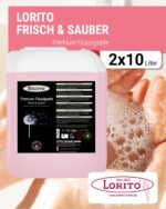 Lorito frisch & sauber Premium Flüssigseife 2 x 10L – vegane Handseife für Gewerbe – Bild 2
