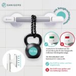 SANIGERS® Duschgriff 33 cm mit Saugnapf – Haltegriff bis 110 kg ohne Bohren – Bild 4