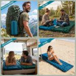 FORRINX Isomatte 200x69 cm mit 9,5 cm Polsterung – Ultraleichte Campingmatte für Outdoor – Bild 7