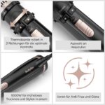 BaByliss Warmluftbürste AS200E mit Ionen-Technologie & 4 Aufsätzen – Föhnen, Glätten & Volumen für alle Haartypen – Bild 7