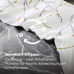 BEDSURE Bettwäsche 135x200 cm Baumwolle 4teilig – Allergiker-gerecht mit Reissverschluss – Bild 5