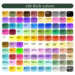 Artecho Aquarellfarben Set 100 Farben – Komplett-Set mit Pinseln & Aquarellpapier – Bild 3