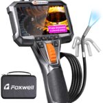 FOXWELL Y400 Endoskopkamera 1080P – 220° Drehbar mit 6,2mm Sonde & IP67 Wasserdicht
