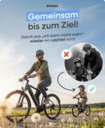 Büchel Fahrrad Abschleppseil 2,20 m bis 120 kg – Sicheres Zugseil für Kinderräder – Bild 2