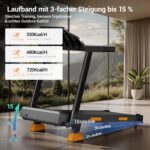 LONTEK Klappbares Laufband mit 15% Steigung & 3,0-PS-Motor – Heimtraining bis 160 kg – Bild 2