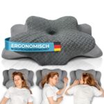 Glückstoff® Ergonomisches Kopfkissen Memory Foam – Nackenstütze für alle Schlaftypen