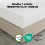 Novilla 7-Zonen Kaltschaummatratze 140x200 cm H3/H4 – Ergonomische Unterstützung mit Öko-Tex Zertifikat – Bild 8