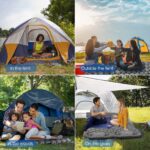 HiiPeak Isomatte Ultraleicht 198x70 cm – Aufblasbare Camping-Matratze mit Kopfkissen & Fussspumpe – Bild 6