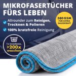 LICARGO® Innenraum-Reiniger Set mit 6x Mikrofasertücher & 500ml Reiniger – Cockpitpflege für Auto – Bild 5