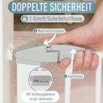 ib style Yael Türschutzgitter 73,5–81,5 cm – Klemmgitter ohne Bohren für Babys & Kleinkinder – Bild 5