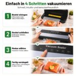 Raycial Vakuumiergerät 6-in-1 mit Touchscreen – Vollautomatische Lebensmittelversiegelung – Bild 7