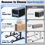 Sportsroyals Power Tower – 5-in-1 Dip-Station & Klimmzugstange bis 204 kg – Bild 6