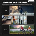 Valkental Gepäckträgertasche 20L wasserdicht – Fahrradtasche mit Reflektoren Natur Grün – Bild 3