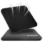 BTDZDD Gel-Sitzkissen 43x39 cm – Orthopädisches Bürostuhlkissen mit Wabenstruktur