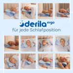 Derila Ergo Nackenkissen Memory Foam – Ergonomische Unterstützung für alle Schlafpositionen – Bild 3