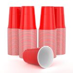 AOLUXLM Partybecher 473ml – 100er Set American Red Cups für Feiern & Events