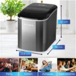 KLAMER Eiswürfelmaschine mit 2 Grössen – 15 kg Eis pro Tag & Timer für Zuhause – Bild 7