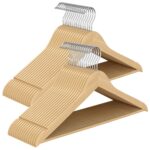 SONGMICS 30er Set Holzkleiderbügel aus Birkenholz – Platzsparend & stabil bis 5 kg
