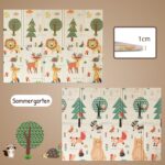Mallie® Krabbelmatte Baby 180x150 cm – Faltbar mit Tragetasche & doppelseitiges Design – Bild 5