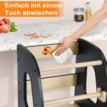 Growaystory Lernturm ab 1 Jahr – 3-stufig höhenverstellbar mit Kippschutz – Bild 4